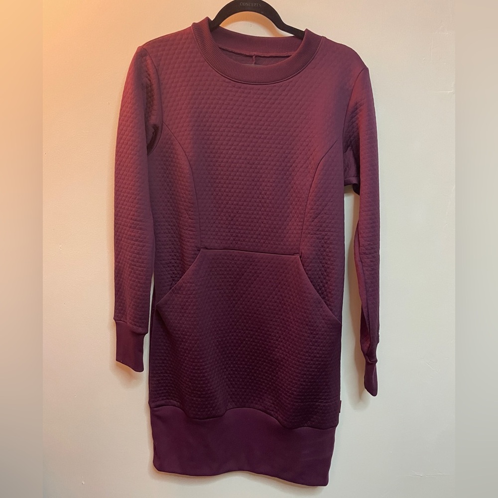 Helly Hansen Purple Quilted sweatshirt Dress Size‎ Medium
